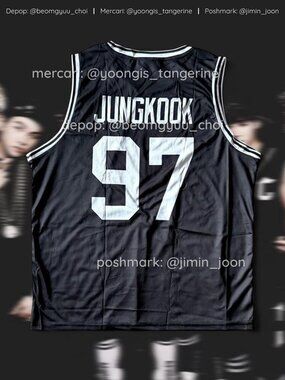 Black unisex BTS Jungkook jersey!